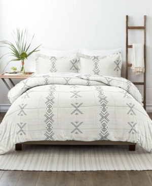 Ienjoy Home Urban Stitch Patterned Comforter Set, King/california King In Urban Stitch