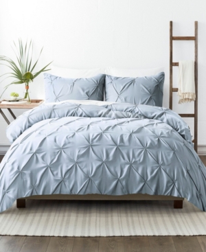 Ienjoy Home Home Collection Premium Ultra Soft 2 Piece Pinch Pleat Duvet Cover Set, Twin/twin Extra Long In Light Blue