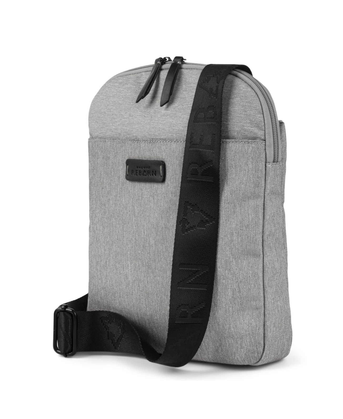 Мужская сумка Bugatti Reborn Slim Crossbody, цвет: Серый — фото 2