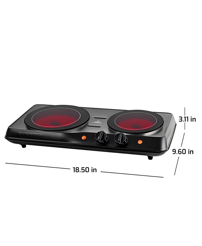 OVENTE 1700w Double Hot Plate Electric Countertop Infrared Stove Macy's
