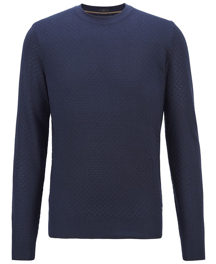 Hugo Boss BOSS Men's Micro-Structured Sweater & Reviews - Sweaters ...