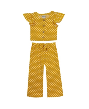 Rare Editions Big Girls Printed Dot Pant Set 2 Piece