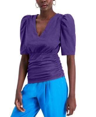 macys purple tops