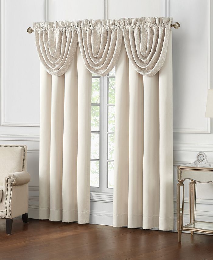 Waterford Sutherland Waterfall Valance Set of 3 & Reviews All Window
