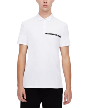 Armani Exchange Men's Linear Logo Polo Shirt