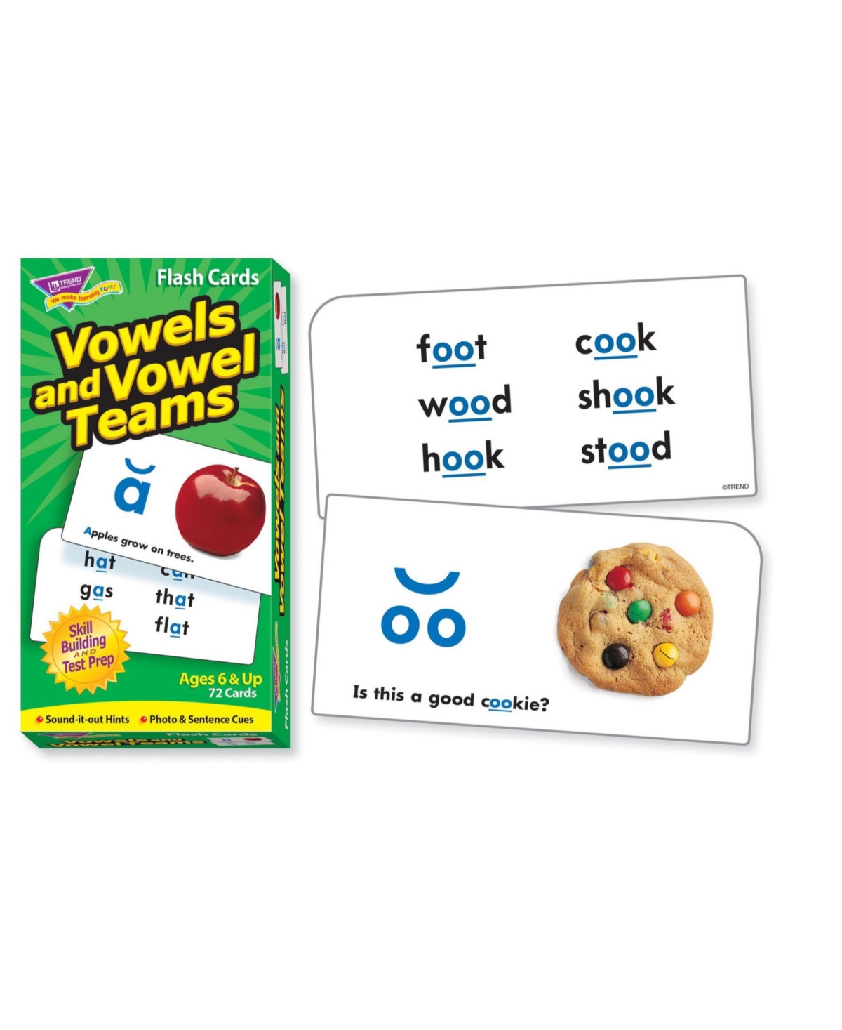 Shop Trend Enterprises Vowels And Vowel Teams Skill Drill Flash Cards In Open Misce