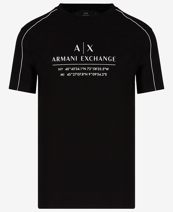 A|X Armani Exchange Armani Exchange Men's Milano New York Logo T-Shirt ...