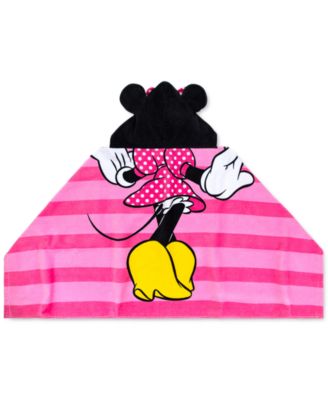 Disney Minnie Mouse Cotton Stripe Hooded Towel