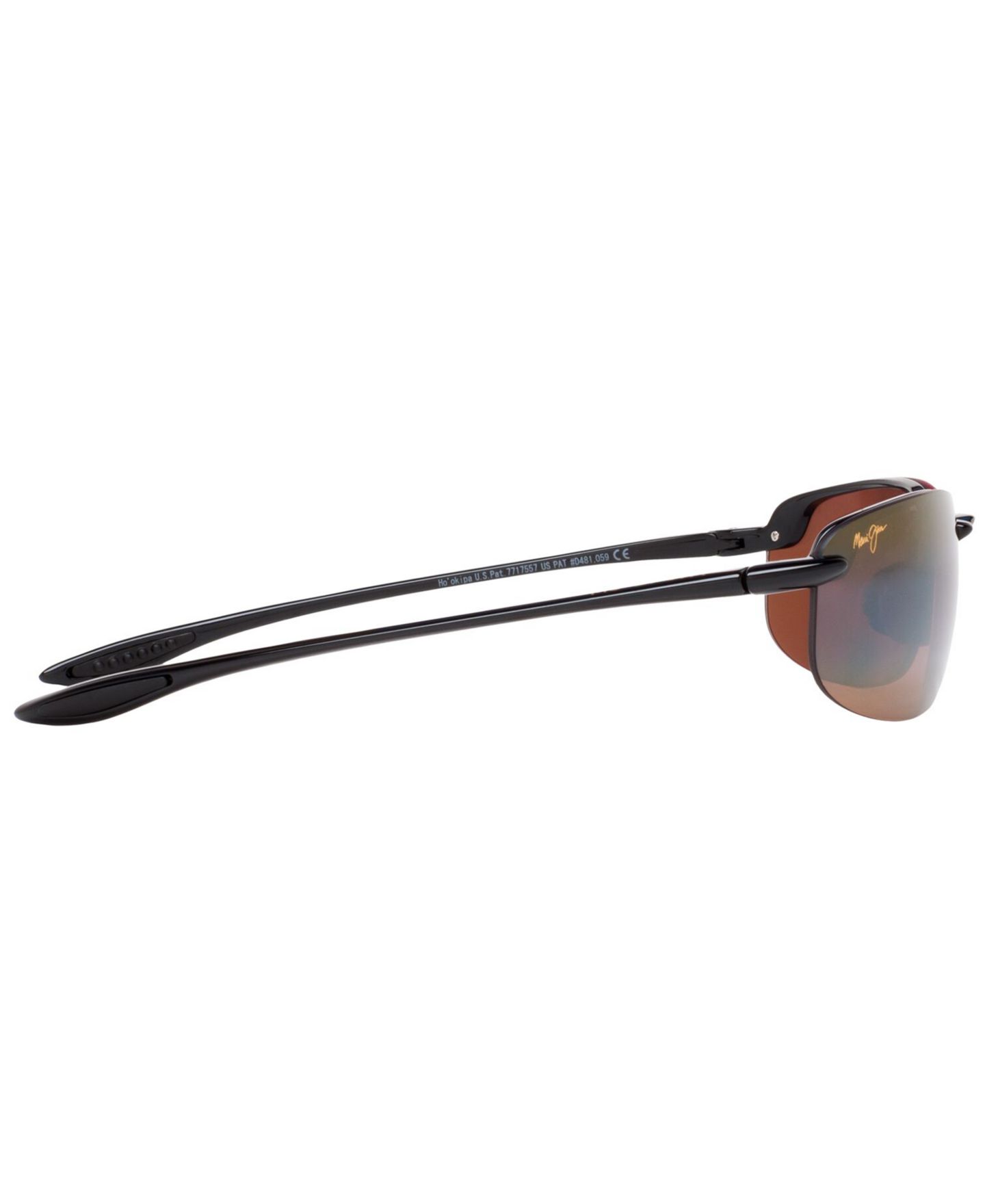 Женские солнцезащитные очки Maui Jim Hookipa Polarized Sunglasses, 407, цвет: Чёрный / Коричневый — фото 6