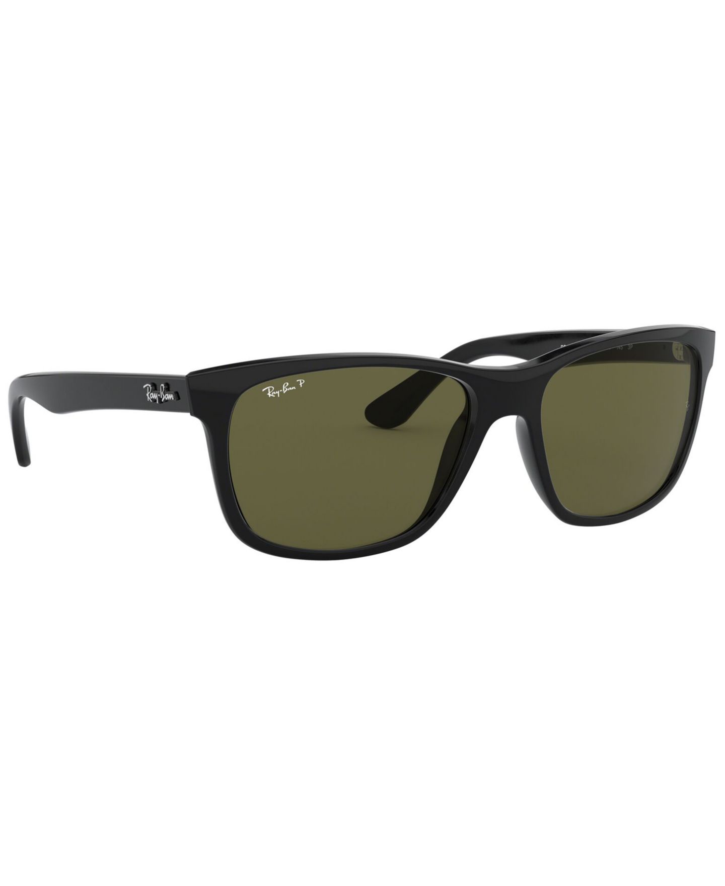 Женские солнцезащитные очки Ray-Ban Polarized Sunglasses, RB4181, цвет: Чёрный / Зелёный — фото 3