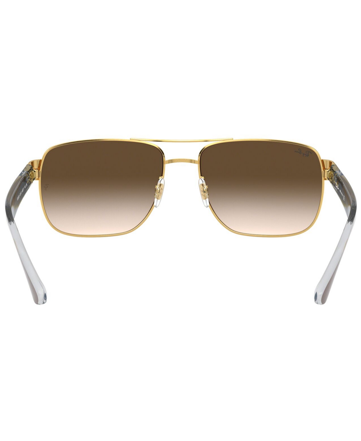 Shop Ray Ban Sunglasses, Rb3530 In Gold,brown Gradient
