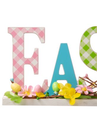 16''L Wooden "EASTER" Table Decor