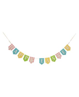 Glitzhome - 78”L Wooden "Happy Easter" Garland