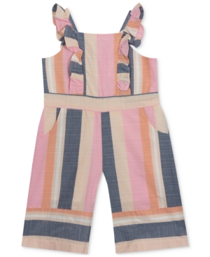 Rare Editions Baby Girls Striped Romper