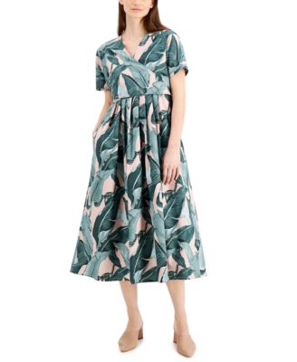 Weekend Max Mara - Printed Cotton Wrap Dress