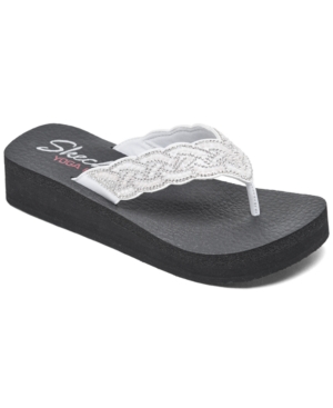 Skechers Women's Vinyasa - Happy Pearl Flip-Flop Thong Athletic Sandals from Finish Line