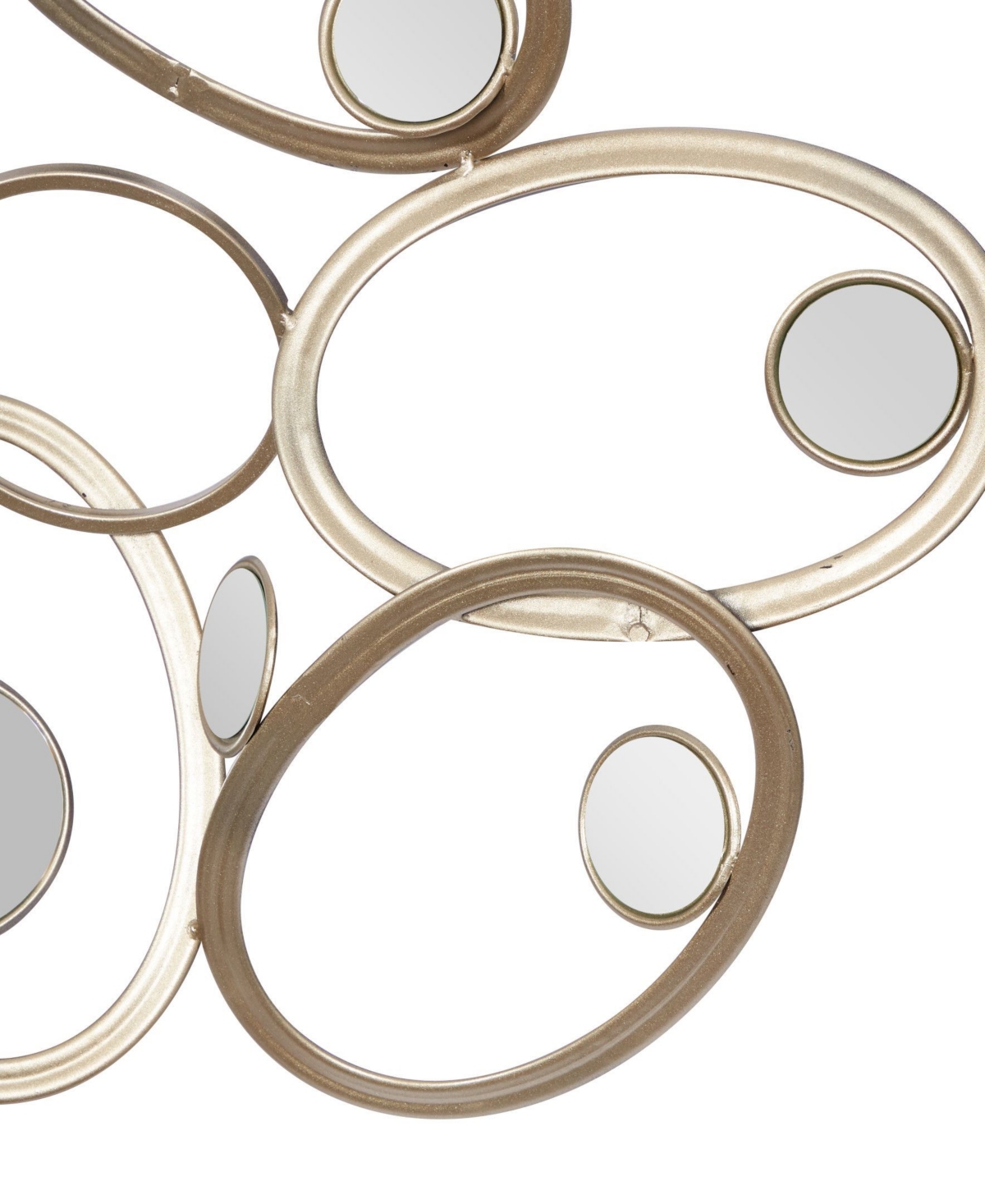Glam Ornamental Metal Wall Decor - Silver-tone