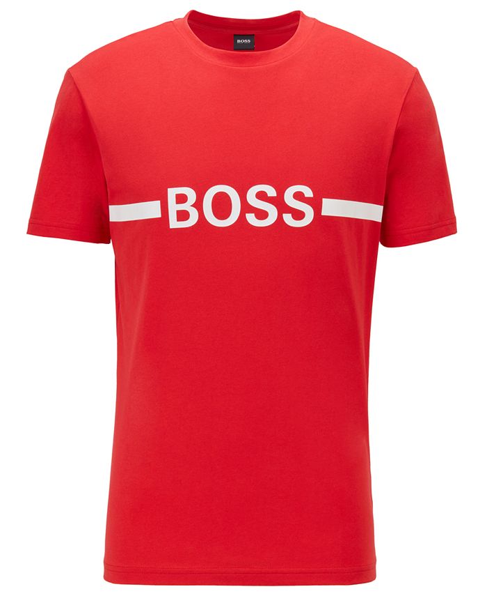 Hugo Boss BOSS Men's Logo Slim-Fit T-Shirt & Reviews - T-Shirts - Men ...