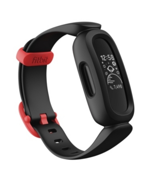 Fitbit Ace 3 Activity Tracker For Kids In Black And Racer Red