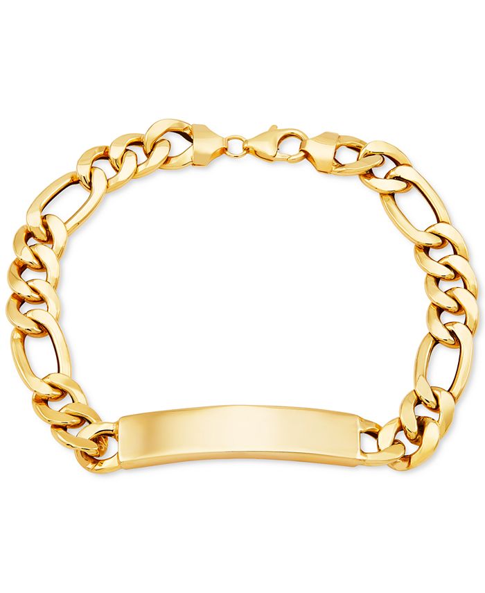Mens 10k sales gold id bracelet