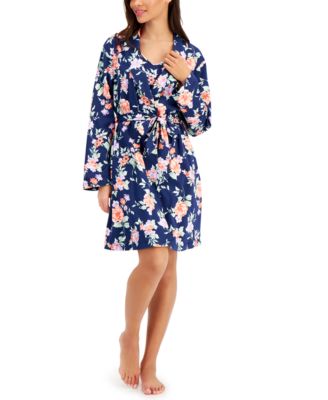Charter Club - Printed Cotton Wrap Robe