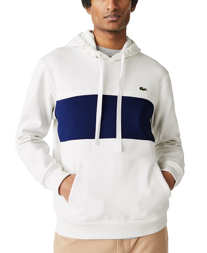 Lacoste Men's ClassicFit Colorblocked MixMedia Hoodie Macy's