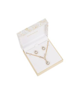 charter club necklace and earring set