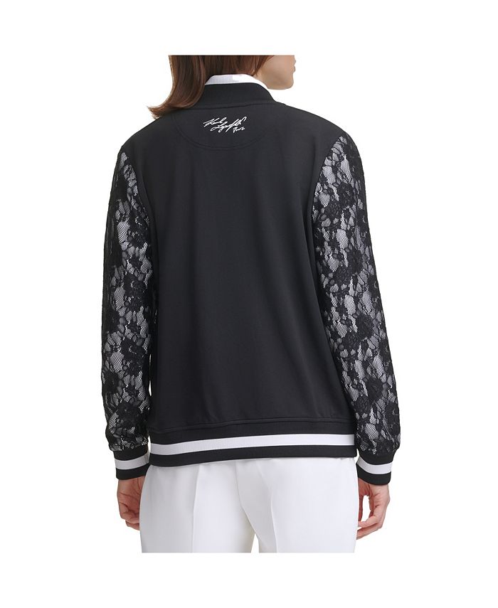 Bb dakota lace bomber jacket top