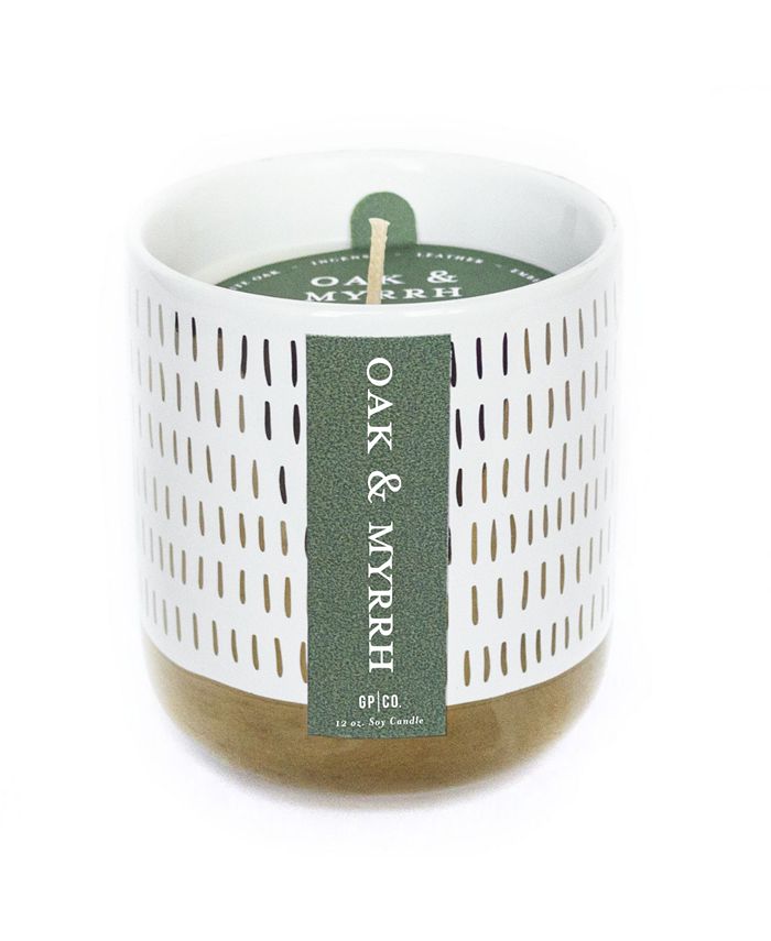 Greenmarket Purveying Co. Splendor Oak Myrrh Soy Candle, 12 oz Macy's