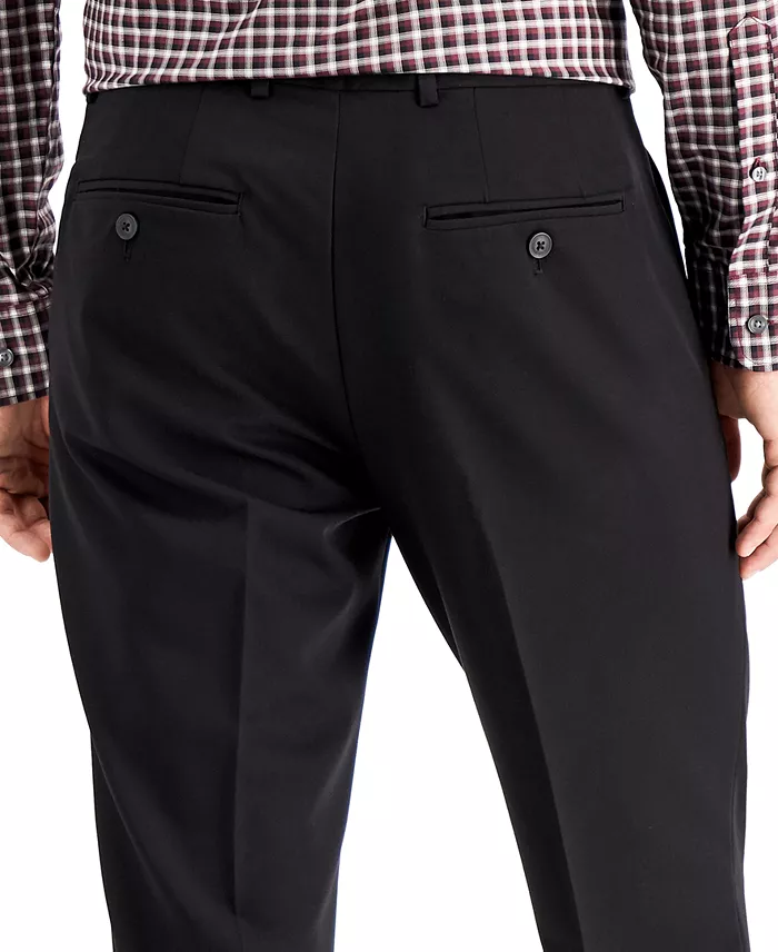 Men's Modern-Fit Stretch Solid Resolution Pants - thumbnail 4