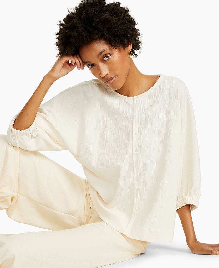 macy's elbow sleeve top