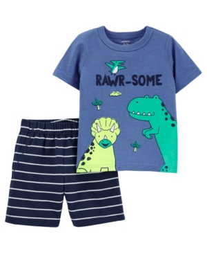 Carter's Baby Boys Dinosaur Tee and Short Set 2 Pieces