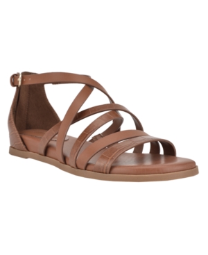 Nine West Women's Cealiah Strappy Flat Sandals Women's Shoes