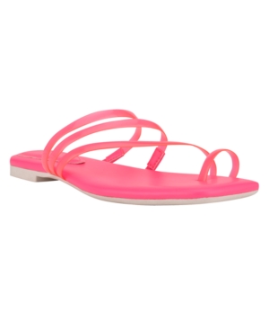 Nine West Women's Darbie Square Toe Toe-Ring Sandals Women's Shoes