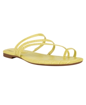 Nine West Women's Darbie Square Toe Toe-Ring Sandals Women's Shoes