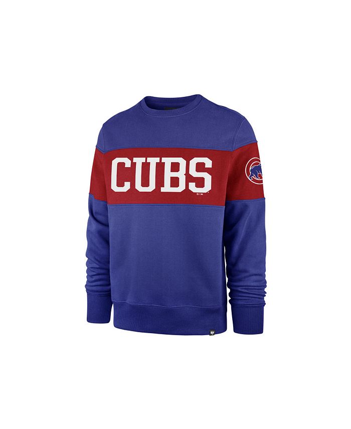 47 Brand Men's Chicago Cubs Interstate Crew Sweatshirt - Macy's