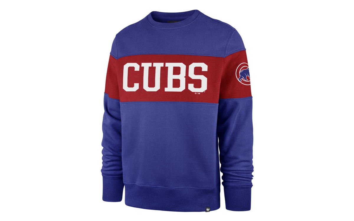 47 Brand Men's Chicago Cubs Interstate Crew Sweatshirt In Royalblue,red