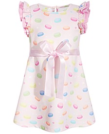 Baby Girls Macaron-Print Dress