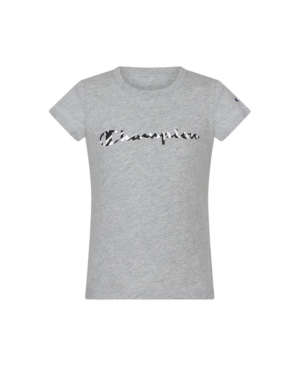 Big Girls Zebra Script Short Sleeve Tee