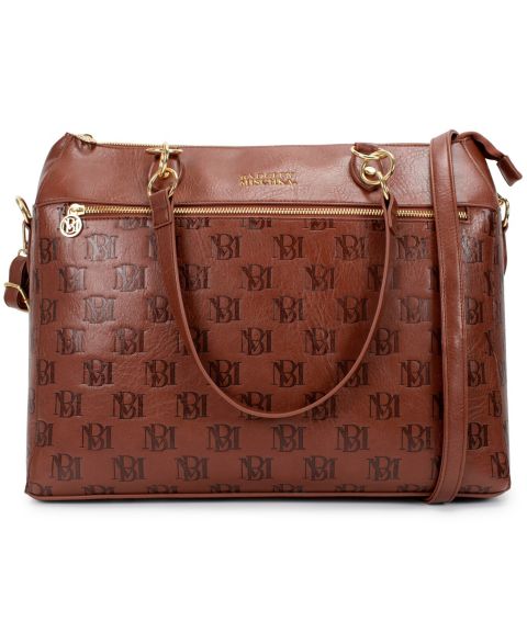 Сумка Badgley Mischka Madaly 17" Travel Tote, цвет: Коричневый