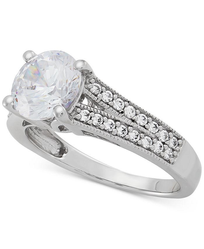 Macy's Cubic Zirconia Statement Ring in Sterling Silver Macy's
