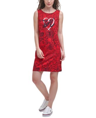 Tommy Hilfiger - Heart Logo Sleeveless Dress