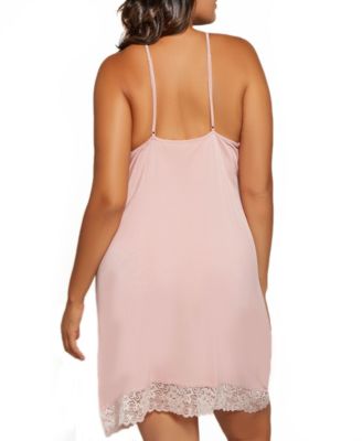 Plus Size Josie Modal Trimmed in Lace Lingerie Chemise