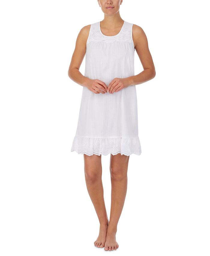 Lauren Ralph Lauren Cotton EyeletTrim Nightgown & Reviews All
