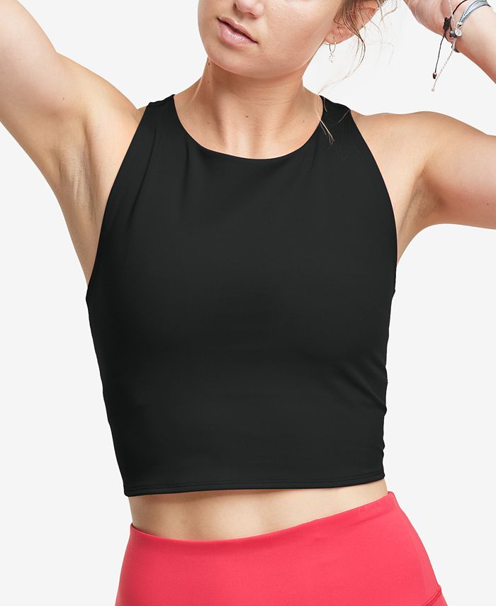 champion crop top black