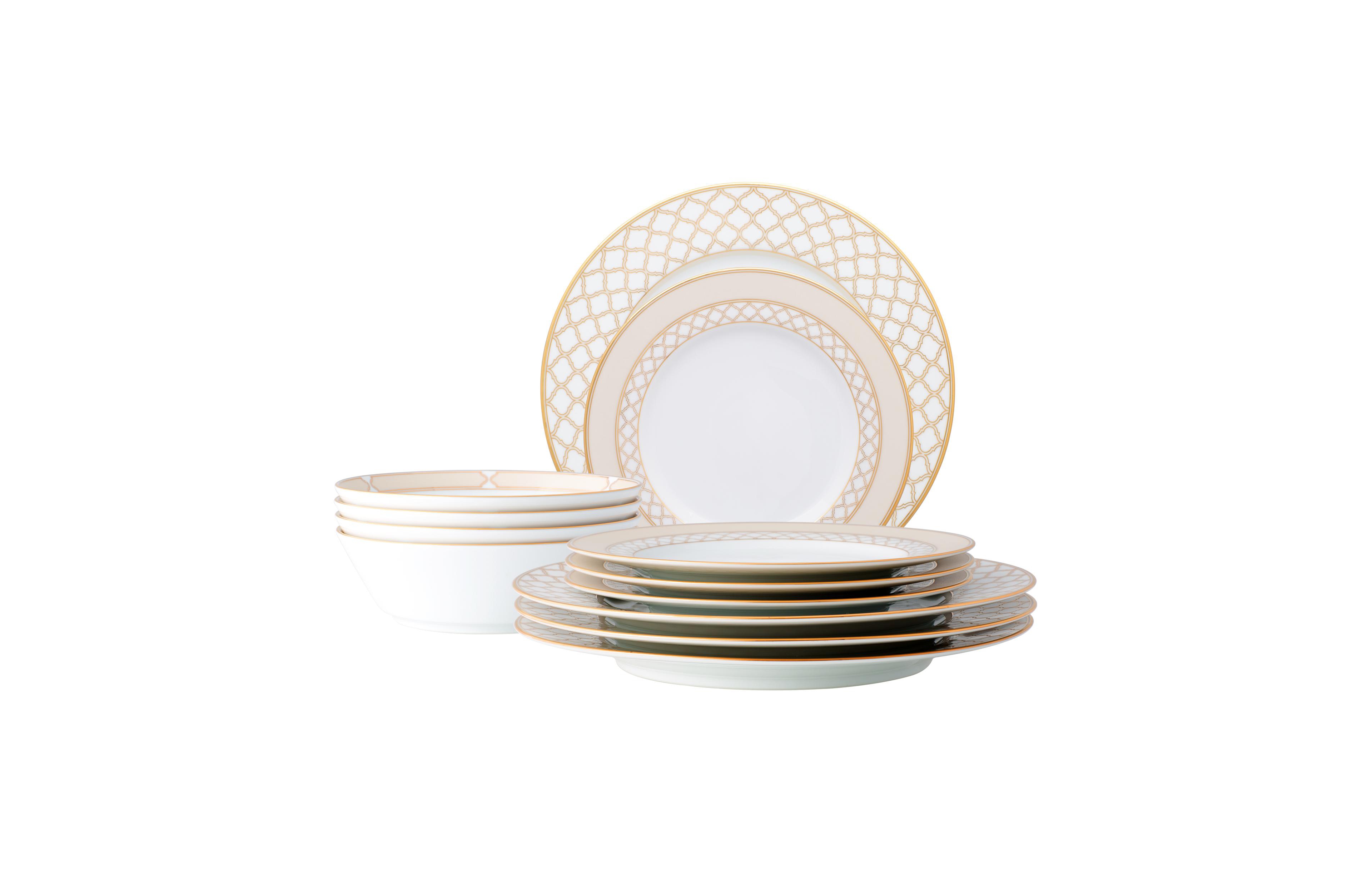 Noritake Eternal Palace Gold 12-Pc Dinnerware Set, Service for 4