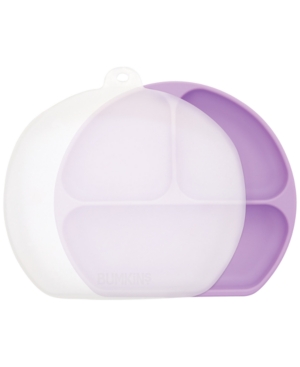 Bumkins Baby 3-Section Grip Dish with Lid