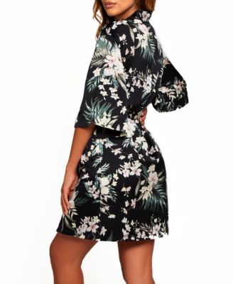 Women's Bella Floral Day and Night Robe with Sleeves