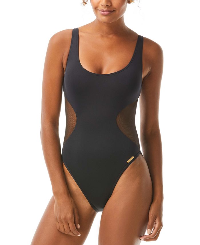 Vince Camuto Mesh Cutout One Piece Swimsuit Reviews Swimsuits Cover Ups Women Macy S