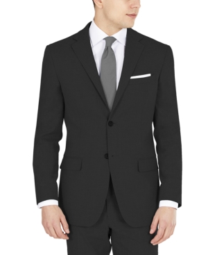 Shop Dkny Men's Modern-fit Stretch Suit Jacket In Black